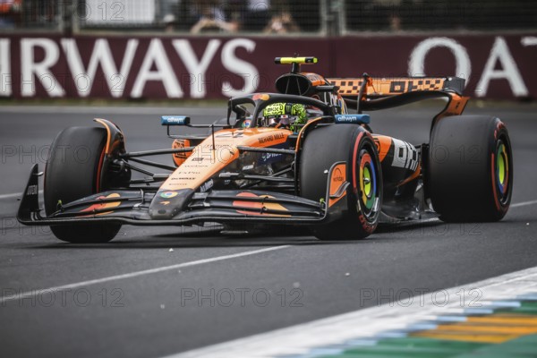 Lando Norris of Great Britain drives the McLaren Formula 1 Team MCL39 during qualifying at Albert