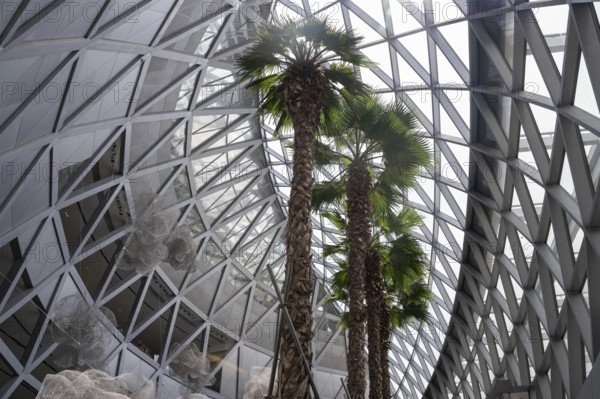 31.07.2023, Singapore, Republic of Singapore, Asia, Interior view of the modern Jewel Terminal with