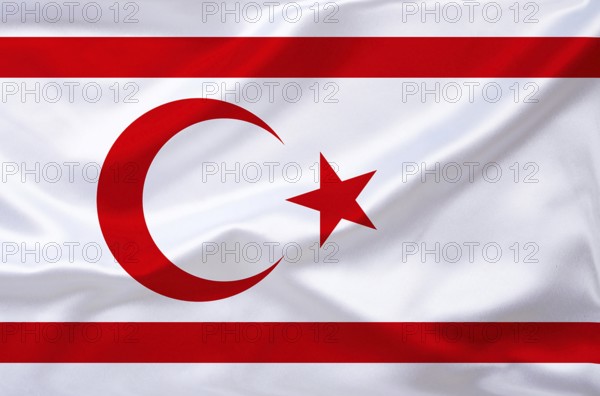 Photomontage, Flag of Northern Cyprus, Turkey, Studio, Asia