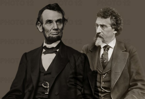 Mathew B. Brady, 1823-1896, American photographer, Brady portrait photo of Abraham Lincoln, 16th