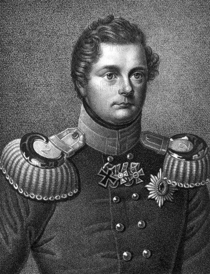 Frederick William IV of Prussia (1795-1861) on engraving from 1859. King of Prussia during
