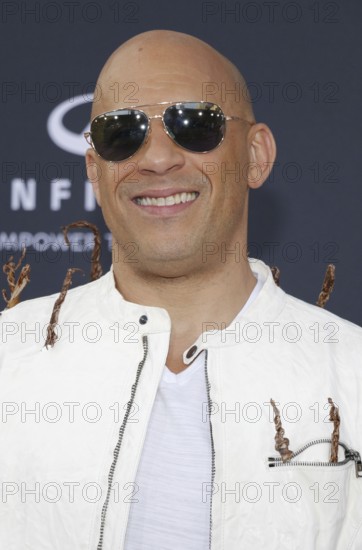 Vin Diesel at the premiere of Disney and Marvel's 'Avengers: Infinity War' held at the El Capitan