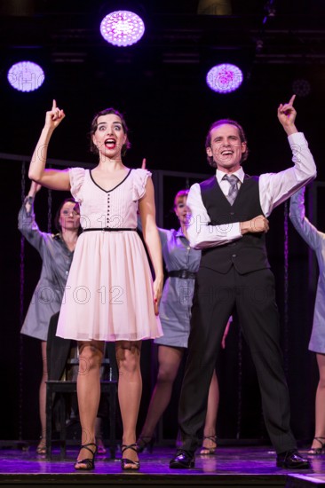 The musical Chicago with Annette Krossa as Roxie Hart and Aris Sas as Billy Flynn live at the Le
