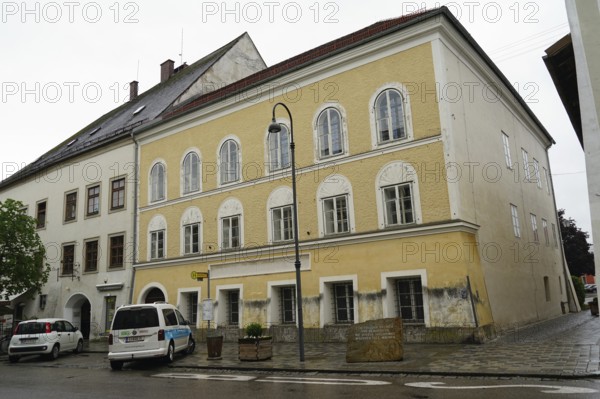 Hitler's birthplace, memorial stone, Braunau am Inn, Innviertel, Upper Austria, Adolf Hitler,