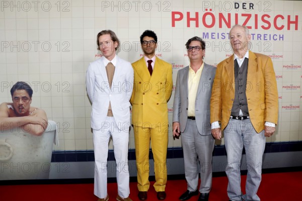 Wes Anderson, Richard Ayoade, Roman Coppola and Bill Murray at the Berlin premiere of THE PHOENIC