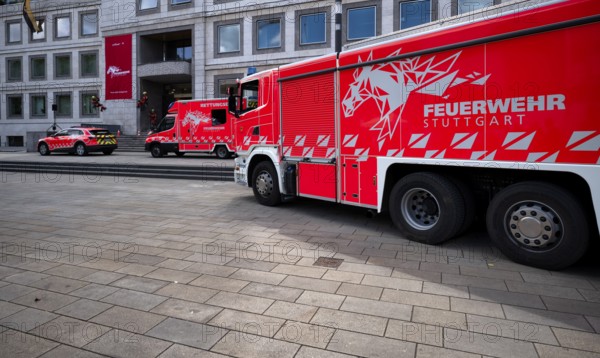 Presentation of new design, design language of the Stuttgart fire brigade, professional fire