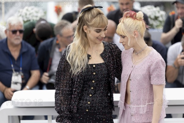 Cannes, France - 16.5.2024: Imogen Poots, Kristen Stewart during the Photocall The Chronology of
