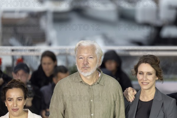 Cannes, France - 20.5.2024: Stella Assange, Julian Assange, Kathleen Fournier during the - The Six