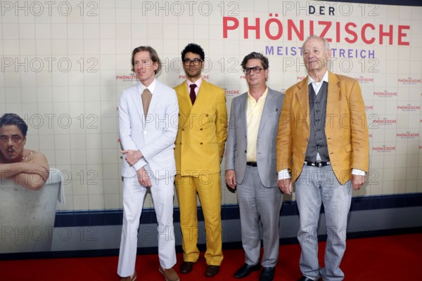 Wes Anderson, Richard Ayoade, Roman Coppola and Bill Murray at the Berlin premiere of THE PHOENIC