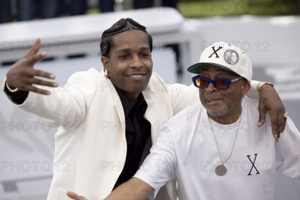 Cannes, France - 19.5.2024: Spike Lee, Asap Rocky (A$ap Rocky) during the photocall - Highest 2