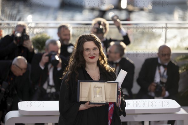 Cannes, France - 24.5.2024: Mascha Schilinski, winner of the Jury Prize for the film Sound of