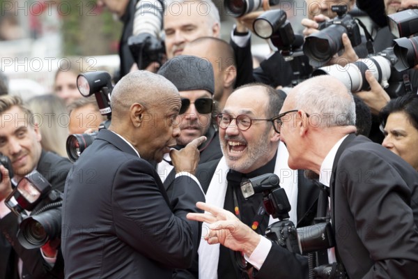 Cannes, France - 19.5.2024: Denzel Washington jokes with photographers during the - Highest 2
