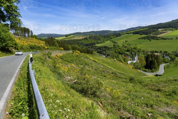 Kleine Landstraße, Hartmeckestraße, above Brunskappel, district of Oldsberg in the