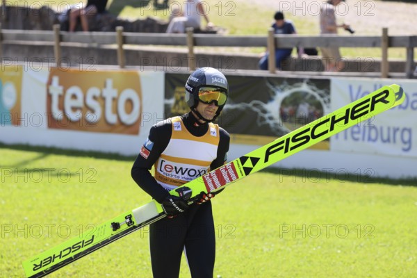 Clemens Aigner (SV Innsbruck Bergisel) wins both ski jumping events at the COC Cup Summer Ski