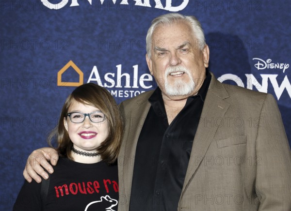 Kaylin Hayman and John Ratzenberger at the World premiere of Disney And Pixar's 'Onward' held at