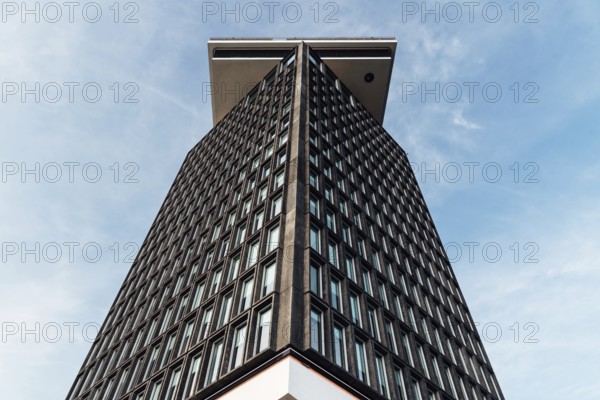 Amsterdam, Netherlands, May 6, 2022: The A'DAM Tower. Office skyscraper in Amsterdam. View against