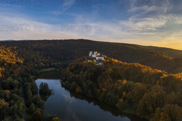 Lockenhaus, Austria, 7 October, 2022: view of the Burg Lockenhaus Castle in the Burgenland region