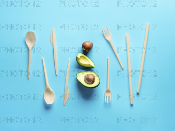 Avocado Seeds Biodegradable Single-Use Cutlery. Bioplastic - Great alternative to plastic