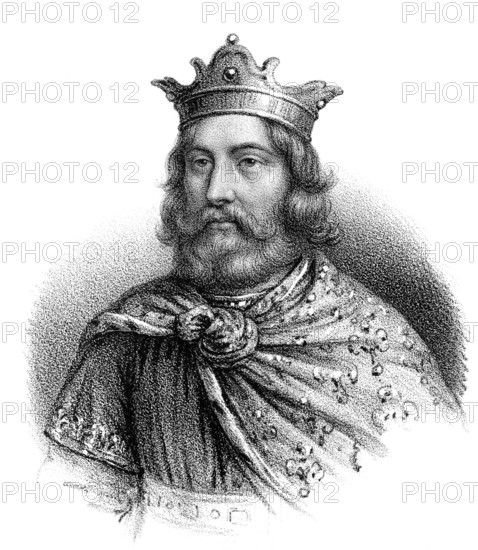 Childebert I, c. 496-558, a Frankish King of the Merovingian dynasty, King of Paris and Orléans,