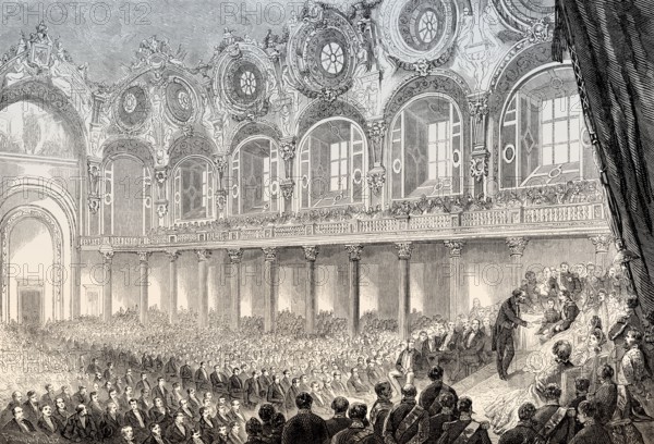 Distribution of awards to French manufacturers, Great London Exposition, 1862, London, United