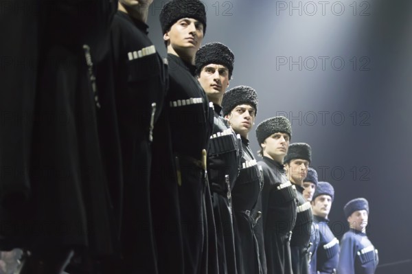 Belarus, Gomel, February 27, 2018. Concert hall. Speech of the national Georgian ballet Sukhishvili