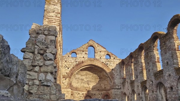 Hagia Sophia medieval Church ruins, The Old Bishopric in the old town of Nessebar, UNESCO world