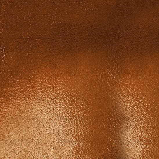 Metallic textured background in shades of orange reflecting light and creating a gradient effect