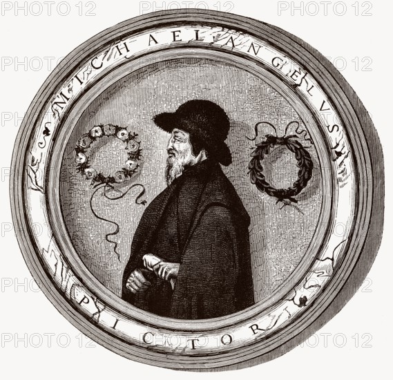 Michelangelo Buonarroti, 1475-1564, italienischer Maler, Bildhauer, Architekt und Dichter der