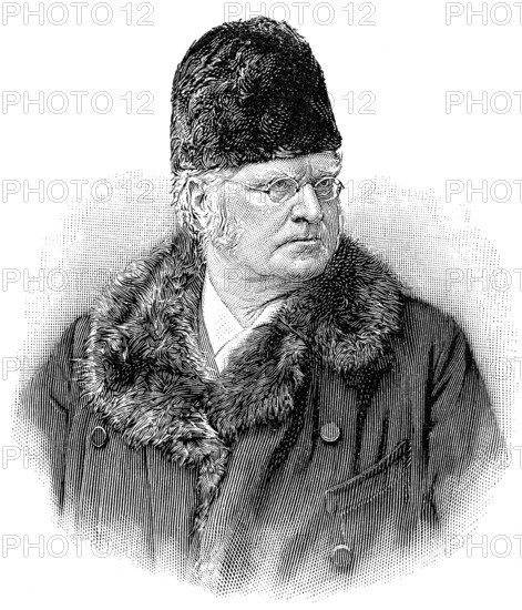 Bjørnstjerne Martinius Bjørnson, 1832 - 1910, a Norwegian writer, Nobel Prize in Literature,