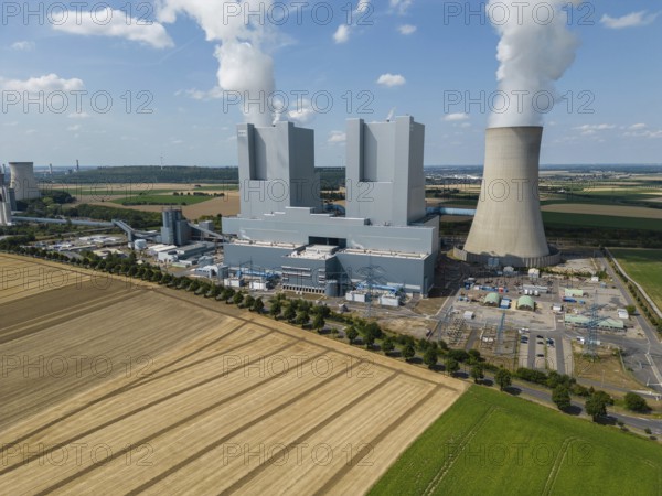 Aerial view of the lignite-fired power station ?Neurath? in North Rhine-Westphalia, Germany.