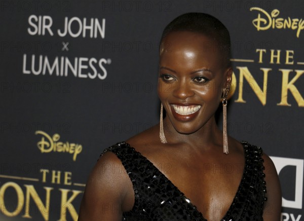 Florence Kasumba at the World premiere of 'The Lion King' held at the Dolby Theatre in Hollywood,