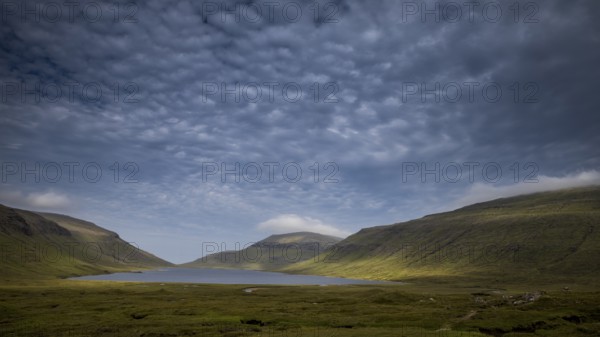 The wild landscape of the Faroe Islands in the North Atlantic