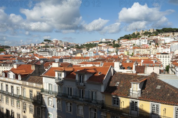 11.06.2018, Lisbon, Portugal, Europe, View of the historical centre Baixa of the Portuguese capital