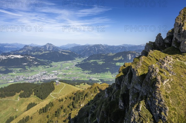 View from the Kitzbüheler Horn in Austria