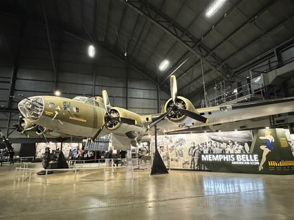 May 24, 2023-Dayton, OH: The Memphis Belle B-17F aircraft on display at the National Museum of the