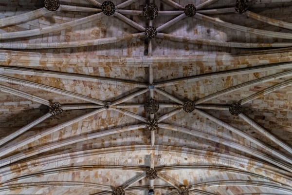 Zamora, Spain, April 7, 2023: Interior view of the Church of San Pedro y San Ildefonso. Directly