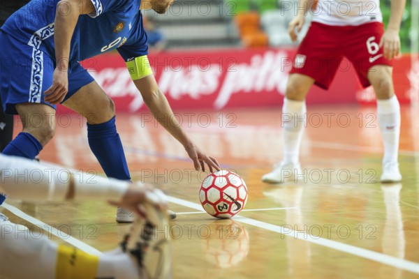 LUBIN, POLAND - MARCH 12, 2025: Futsal match European Championship qualifiers Poland - Moldova 3:0.