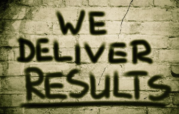 We Deliver Results Concept
