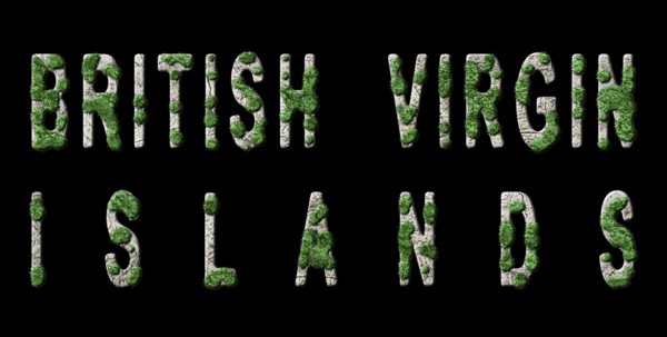Virgin Islands British Reforestation and Climate Message, Sustainable Green Typography, Green
