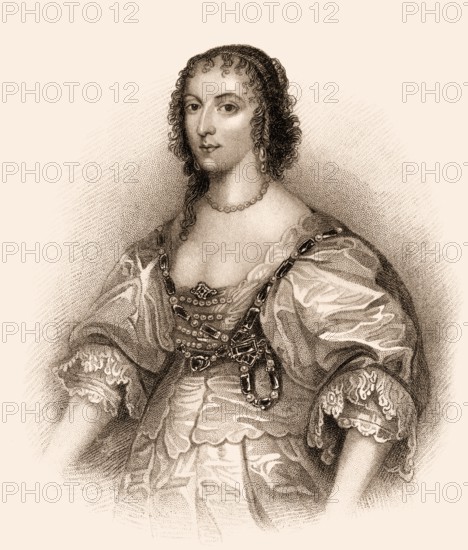Henrietta oder Henriette Maria von Frankreich, 1609-1669, Königingemahlin von England, Schottland