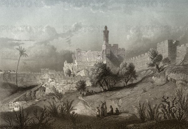The Jebusite fortress Zion, Jerusalem