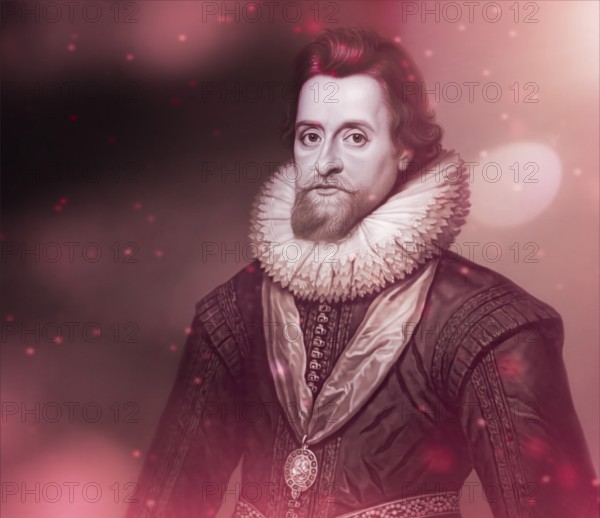 James VI and I, James Charles Stuart, 1566 – 1625, King of England, Scotland and Ireland, digitally