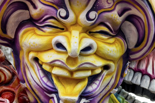 ACIREALE ITALY - FEBRUARY 26 2017: Detail of Parade float During The Carnival of Acireale on the