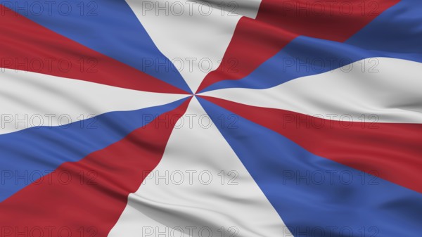 Naval Jack Of Netherlands Flag, Closeup View