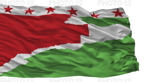 La Paz Robles City Flag, Country Colombia, Cesar Department, Isolated On White Background