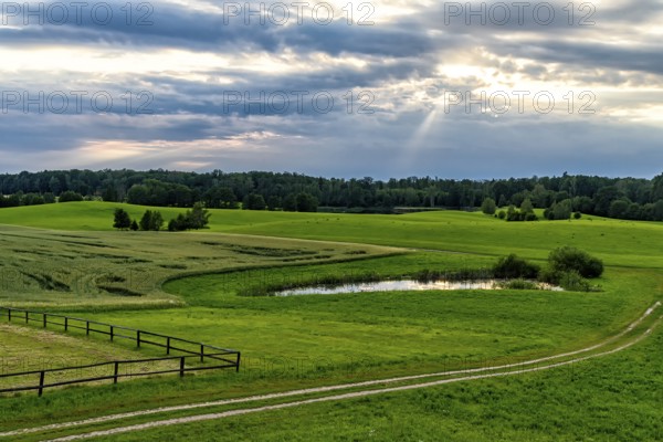 Landscape in Masuria in eastern Poland
