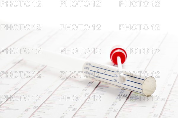 DNA test tubes and cotton swabs, wipe test