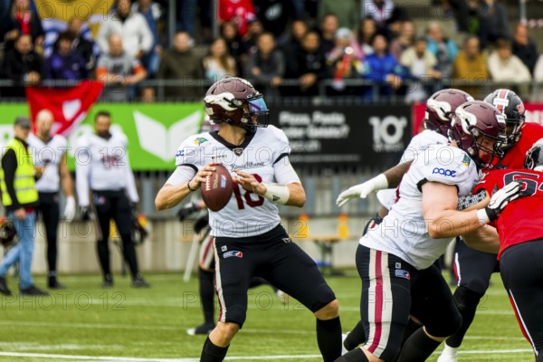European League of Football, ELF/ Game : Rhein Fire  at  Helvetic Guards on 27. Aug.  2023, in the