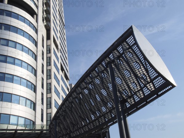 Leeds, west yorkshire, united kingdom, 16 july 2019: close up of bridgewater tower in whitehall