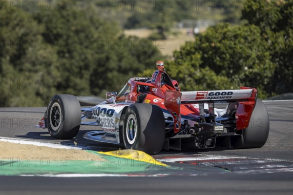 SCOTT MCLAUGHLIN (3) of Christchurch, New Zealand practices for the Firestone Grand Prix of